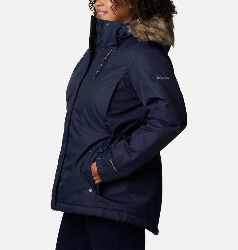 Women's Columbia Suttle Mountain II Insulated Jackets Navy | Plus Size CA-JL0CA